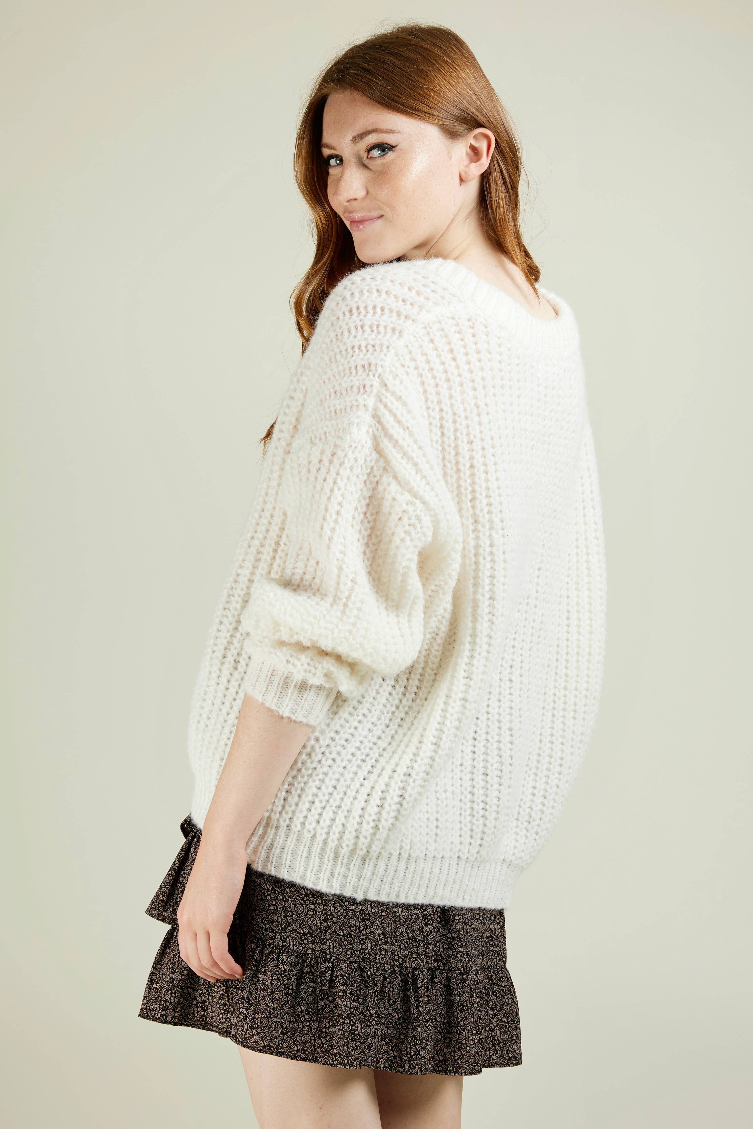 Vanilla Cloud Sweater rich knitted patterns Vanilla Cloud Sweater