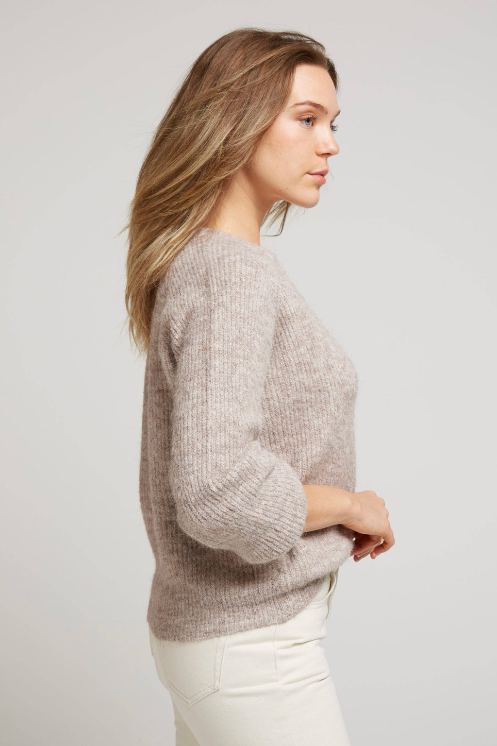 Autumn Bark Cardigan soft taupe knitted cardigan