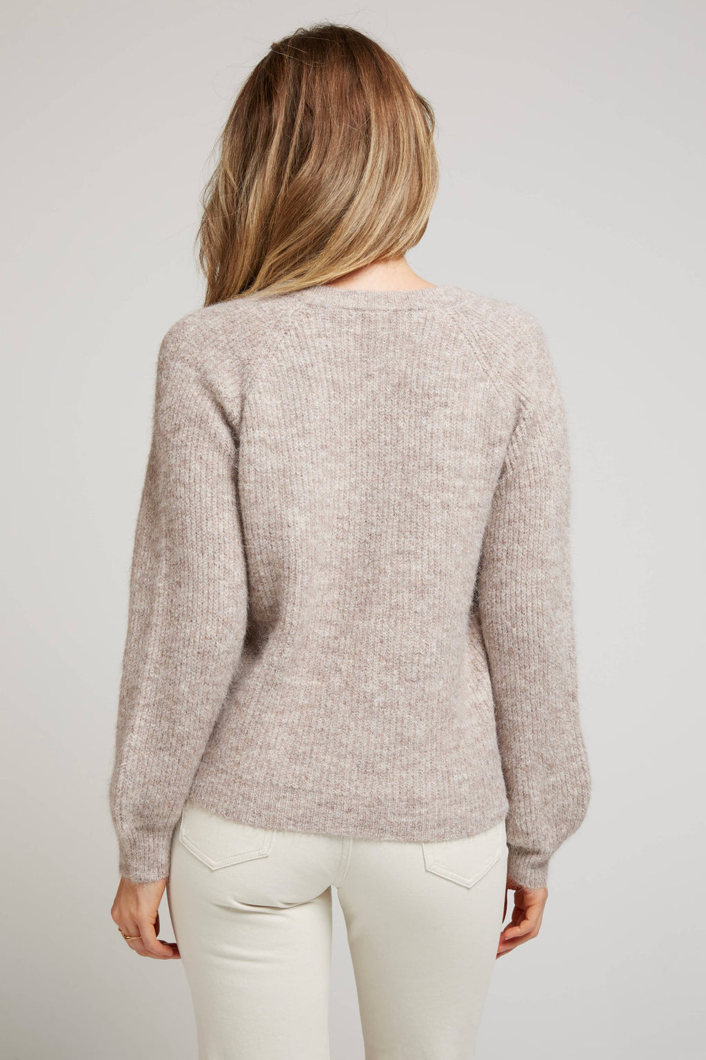 Autumn Bark Cardigan soft taupe knitted cardigan