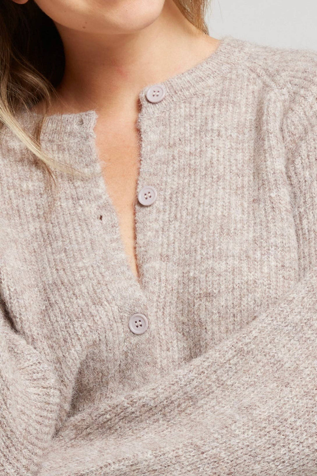 Autumn Bark Cardigan soft taupe knitted cardigan