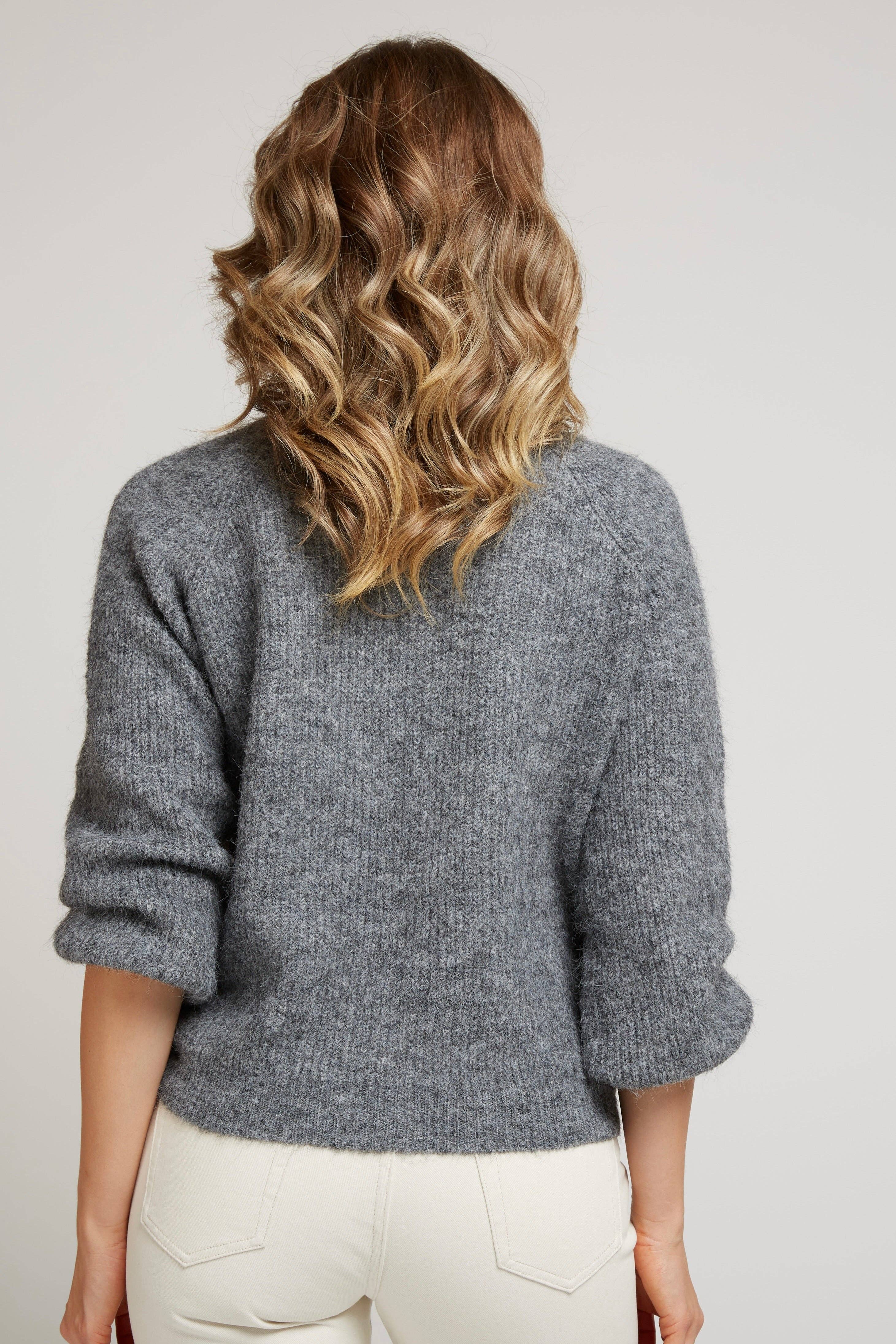 Misty Grove Cardigan  soft gray knitted cardigan 