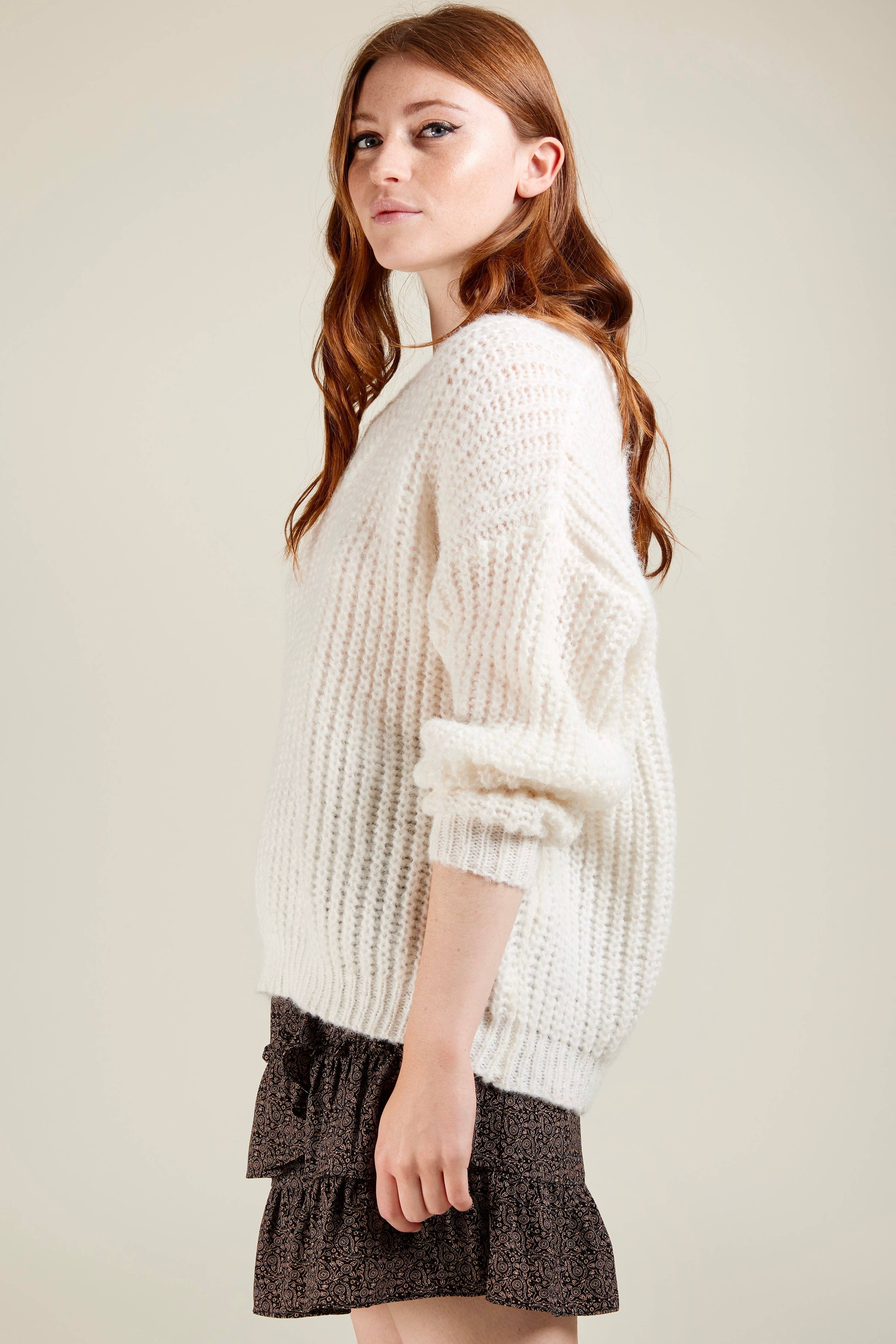 Vanilla Cloud Sweater rich knitted patterns Vanilla Cloud Sweater
