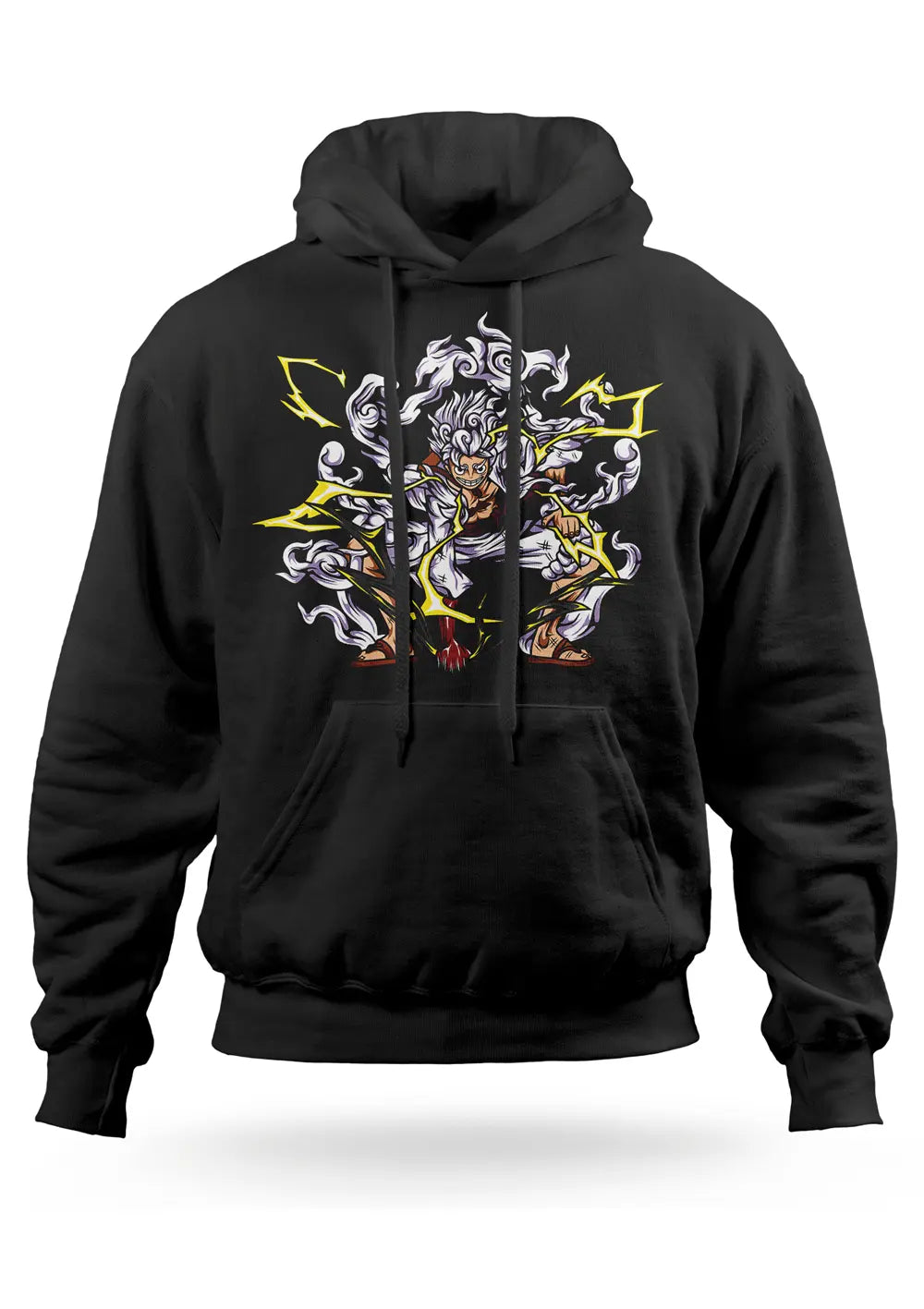 Felpa con cappuccio Monkey D Luffy Rubber Gear 5 One Piece Anime-0
