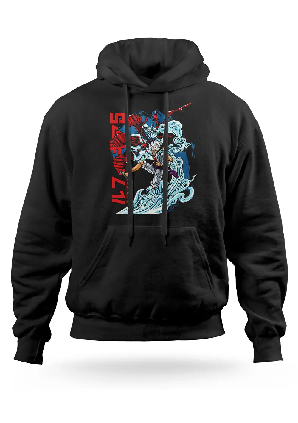 Felpa con cappuccio Monkey D Luffy Rubber Rufy Gear 5 One Piece-0