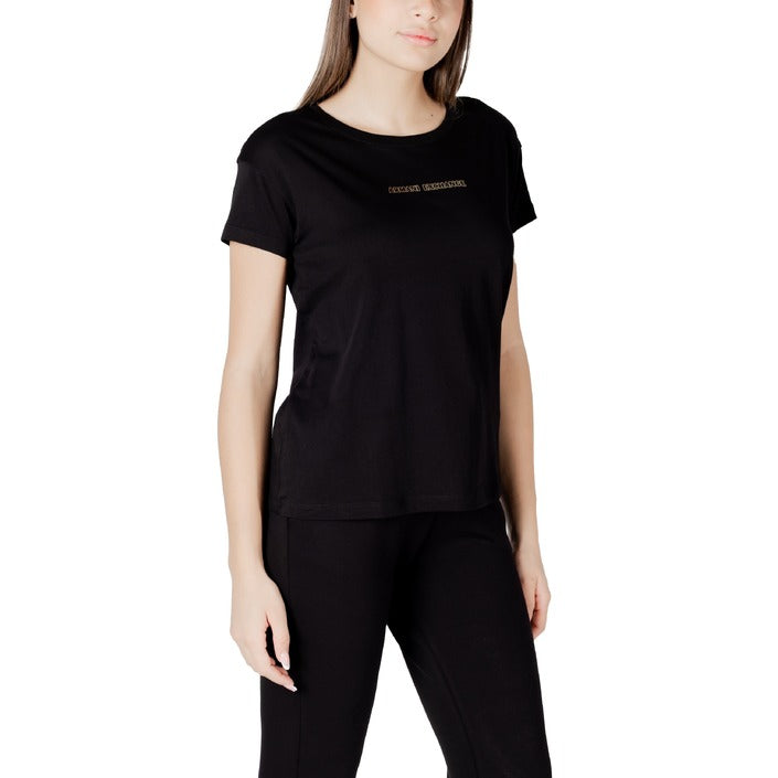 Armani Exchange Women's Black T-Shirt